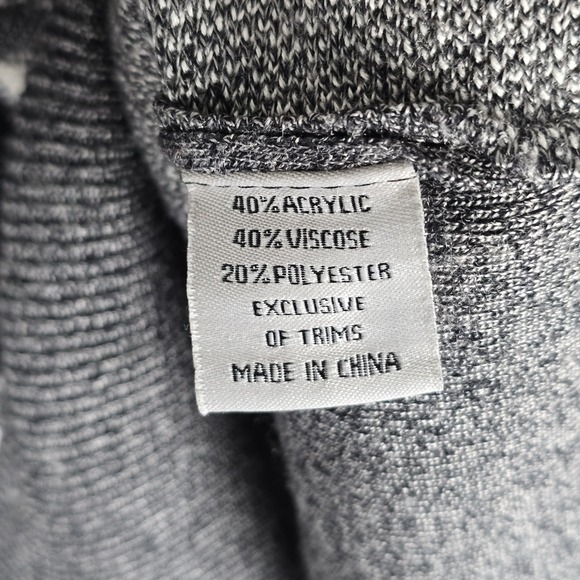 Stacy Adams Men's Gray Modern Cable Knit Jacquard Sweater Size 4XL Full Zip - Picture 7 of 11